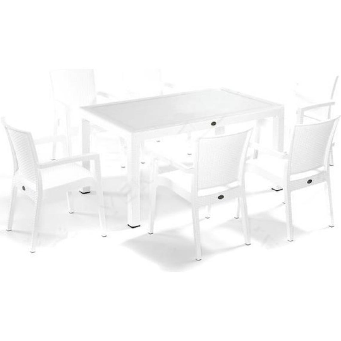 Nar Sokağı Rattan Kahve Masa Takımı 90*150 Camlı Masa 6 Adet Zeugma Rattan Koltuk