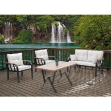 NERGİZ 2 1 1 MASA BAHÇE BALKON MOBİLYASI,KREM