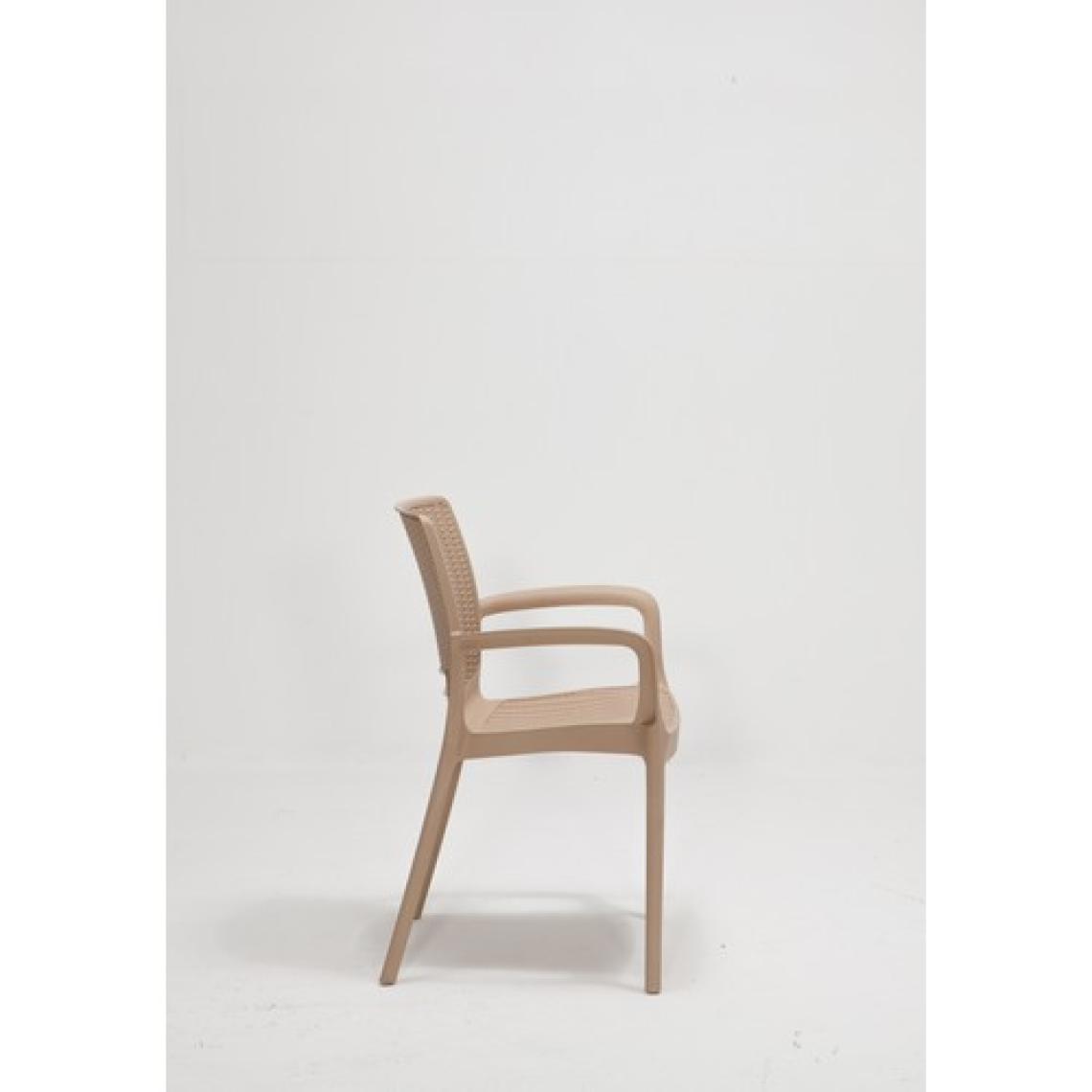 Mobetto Rattan Large Lüx Masa Takımı  Cappucino