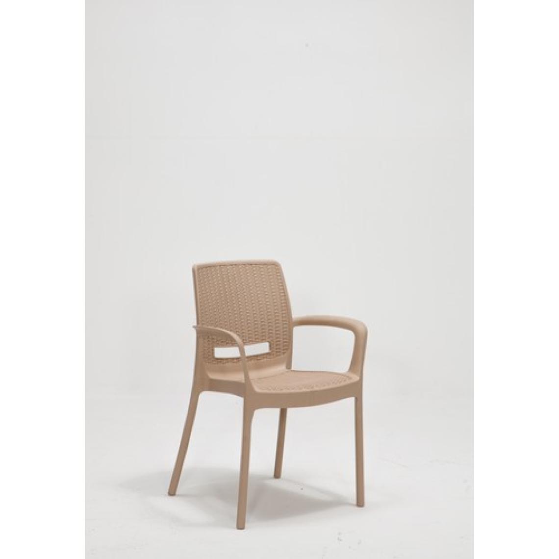 Mobetto Rattan Large Lüx Masa Takımı  Cappucino