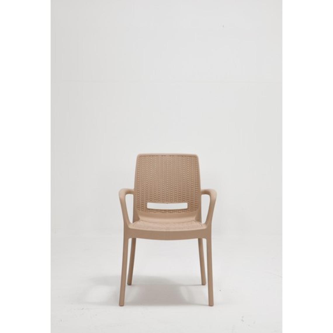 Mobetto Rattan Large Lüx Masa Takımı  Cappucino