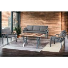 Tu Tienda Nergiz 3 1 1 Masa Bahçe Balkon Mobilyasi,kül Rengi