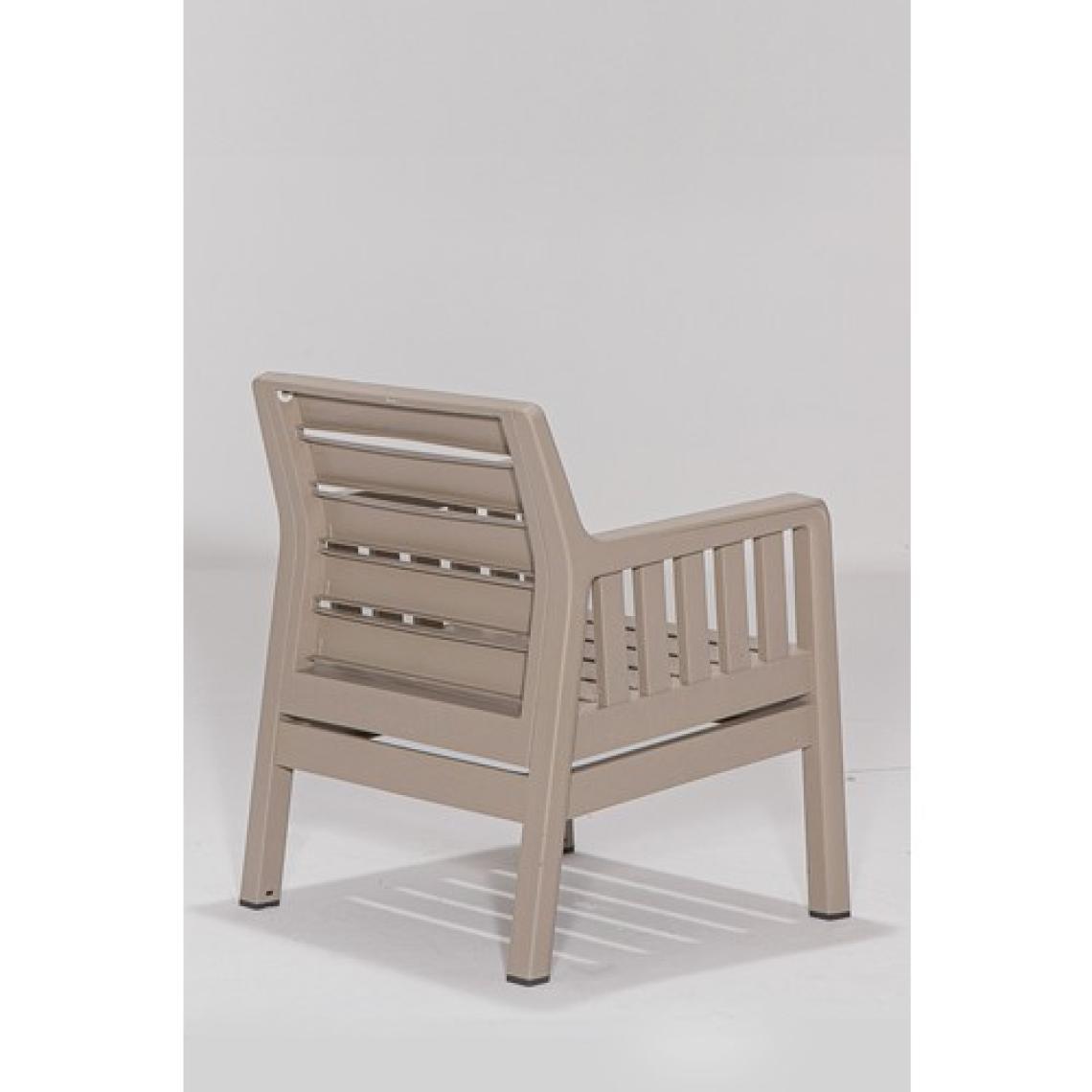 ModaLife Lara Mindersiz / 3 1 1 S Bahçe Takımı Balkon - Bahçe - Teras Mobilyası / Cappucino