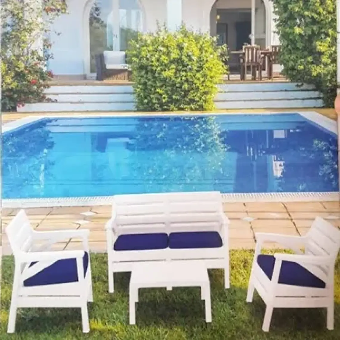 Holiday HK-800 Miami Set Bahçe Mobilyası - Balkon Seti- Cappuccino