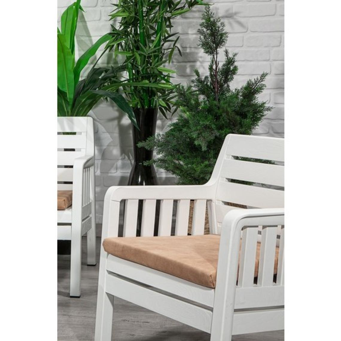 Mobetto Lara 3+1+1+S Balkon Bahçe Oturma Grubu – Beyaz