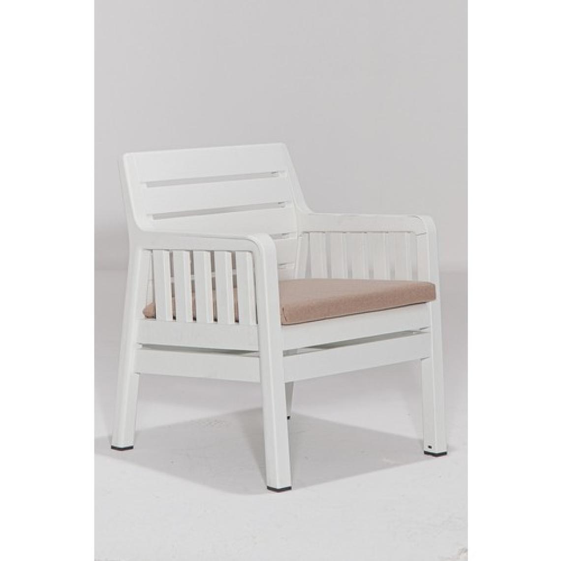 Mobetto Lara 3+1+1+S Balkon Bahçe Oturma Grubu – Beyaz