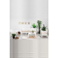Mobetto Lara 3+1+1+S Balkon Bahçe Oturma Grubu – Beyaz