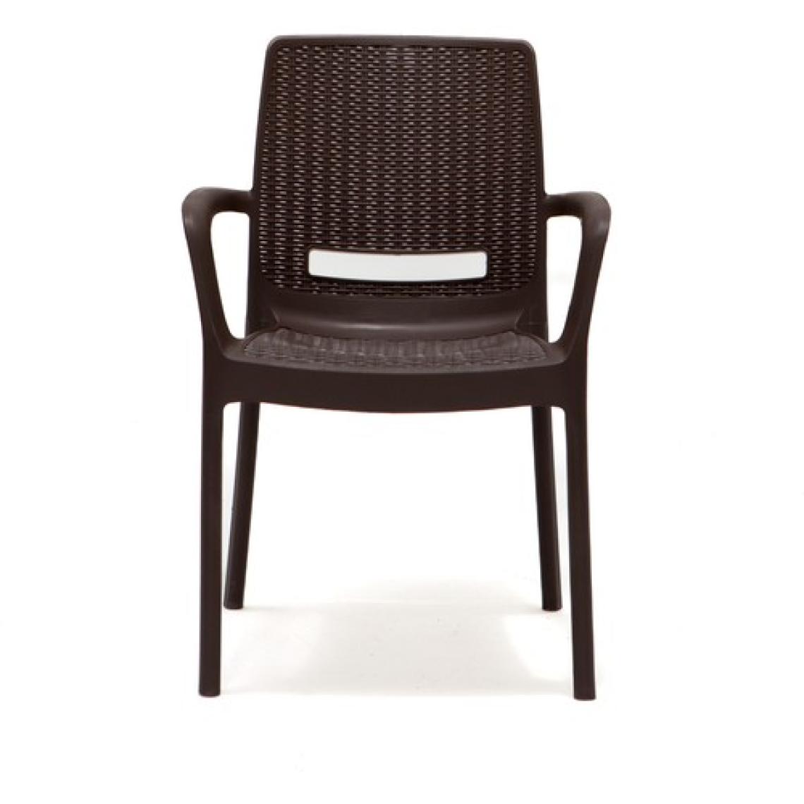 Mobetto Rattan Large Lüx Masa Takımı  Kahve