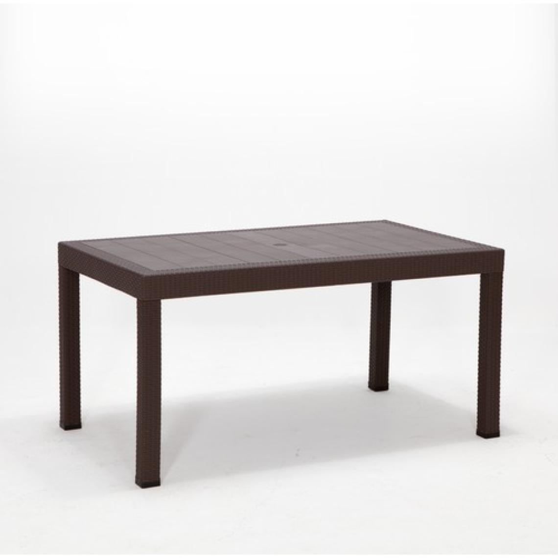 Mobetto Rattan Large Lüx Masa Takımı  Kahve