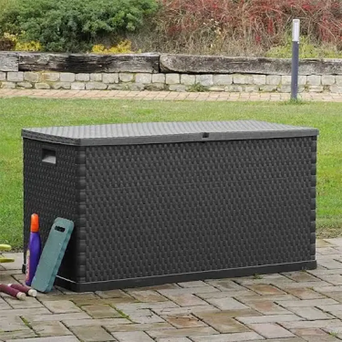 Toomax Rattan 420Lt Kahverengi Bahçe, Balkon, Depolama Sandığı, Dolabı