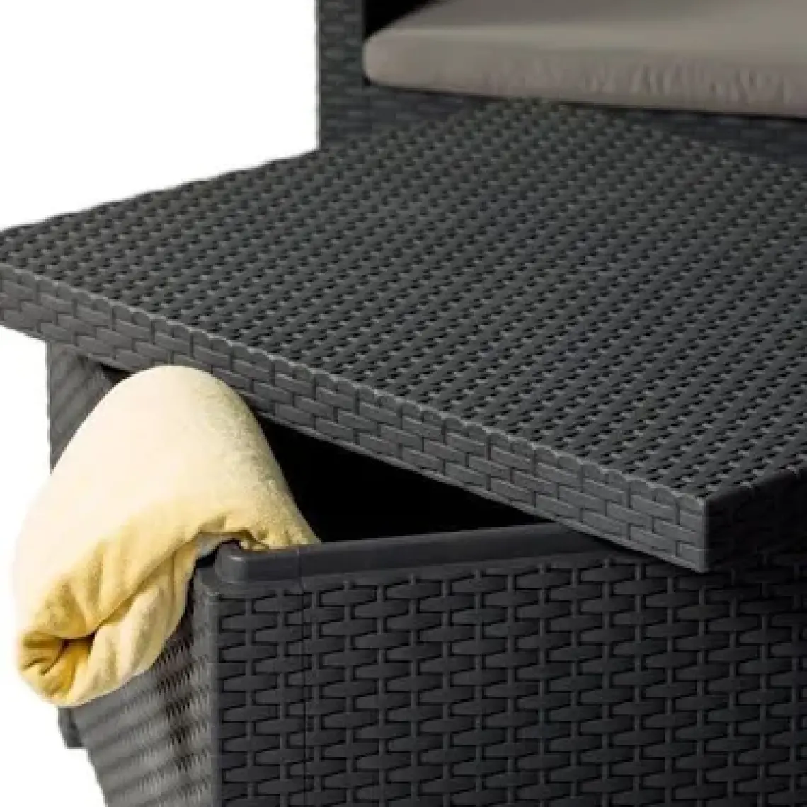 Toomax Rattan 420Lt Kahverengi Bahçe, Balkon, Depolama Sandığı, Dolabı