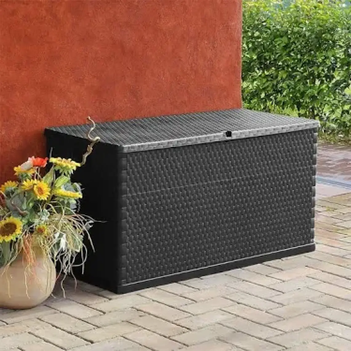 Toomax Rattan 420Lt Kahverengi Bahçe, Balkon, Depolama Sandığı, Dolabı