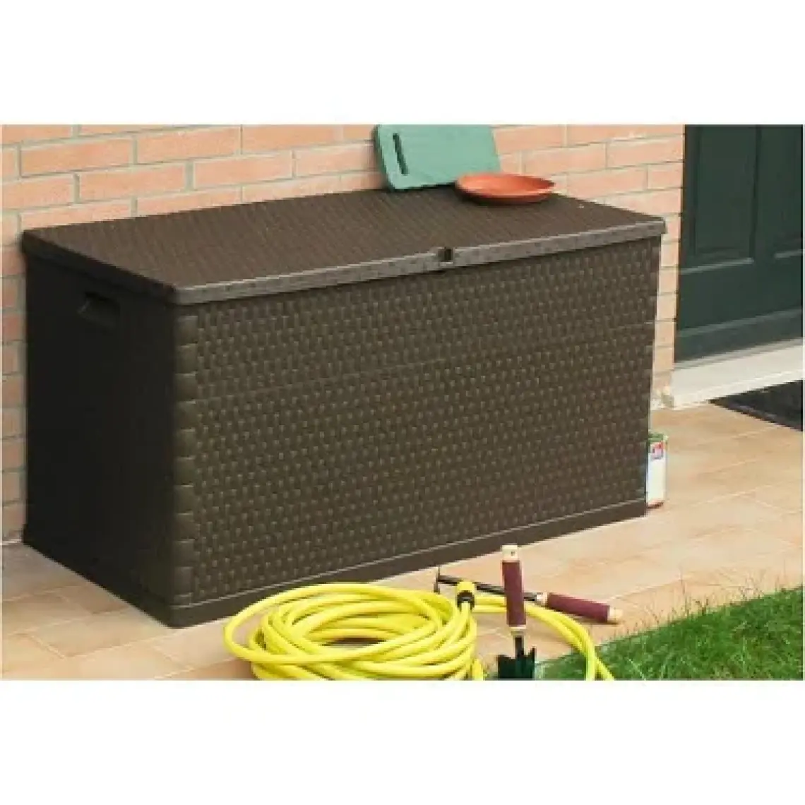 Toomax Rattan 420Lt Kahverengi Bahçe, Balkon, Depolama Sandığı, Dolabı