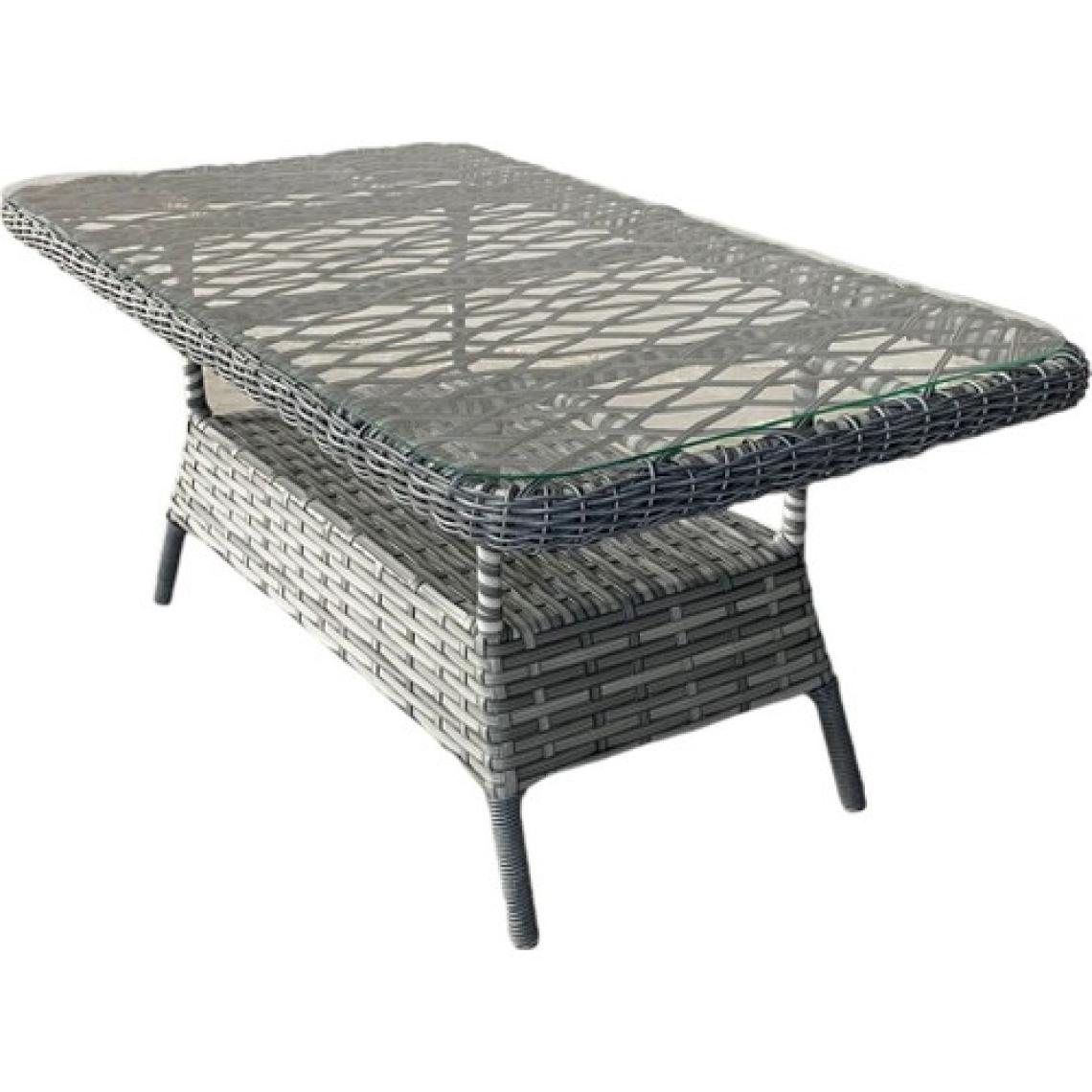 Monalin Home Garden Miami 5 Kişilik(3-1-1-Masa) Rattan Örgü Bahçe & Balkon & Teras Oturma Grubu Minderli & Camlı & Masalı Takımı