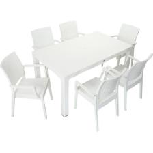 Mandella Elit Rattan 90x150 Elit Koltuk Masa Takımı BEYAZ