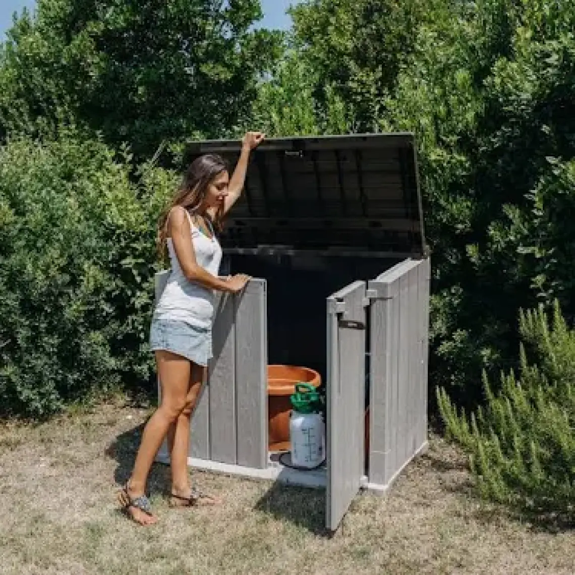 Toomax Stora Way 840L Bahçe Depolama Sandığı, Dolabı Gri/Antrasit