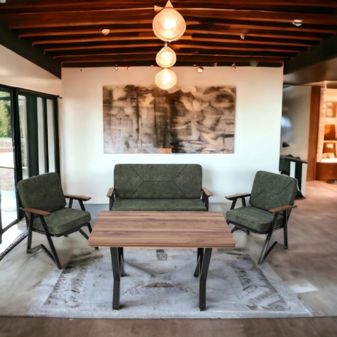 Tu Tienda Melisa 2 1 1 Masa Bahçe Balkon Mobilyası,YEŞİL