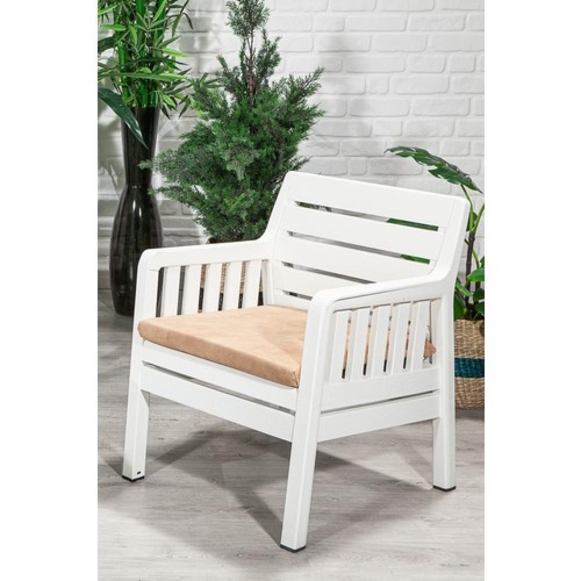 Mobetto Lara 2+1+1+S Balkon Bahçe Oturma Grubu – Beyaz