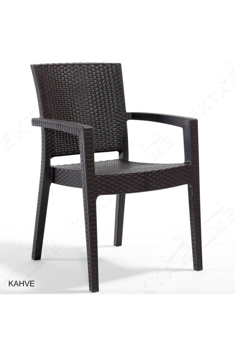 Novussi Liverno Camlı Set Kahverengi