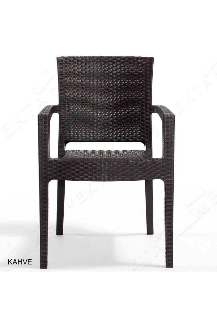 Novussi Liverno Camlı Set Kahverengi