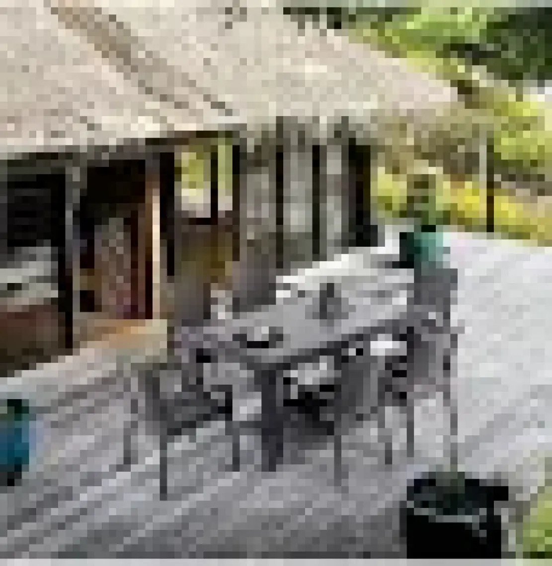 Nar Sokağı Rattan Kahve Masa Takımı 90*150 Camlı Masa 6 Adet Zeugma Rattan Koltuk
