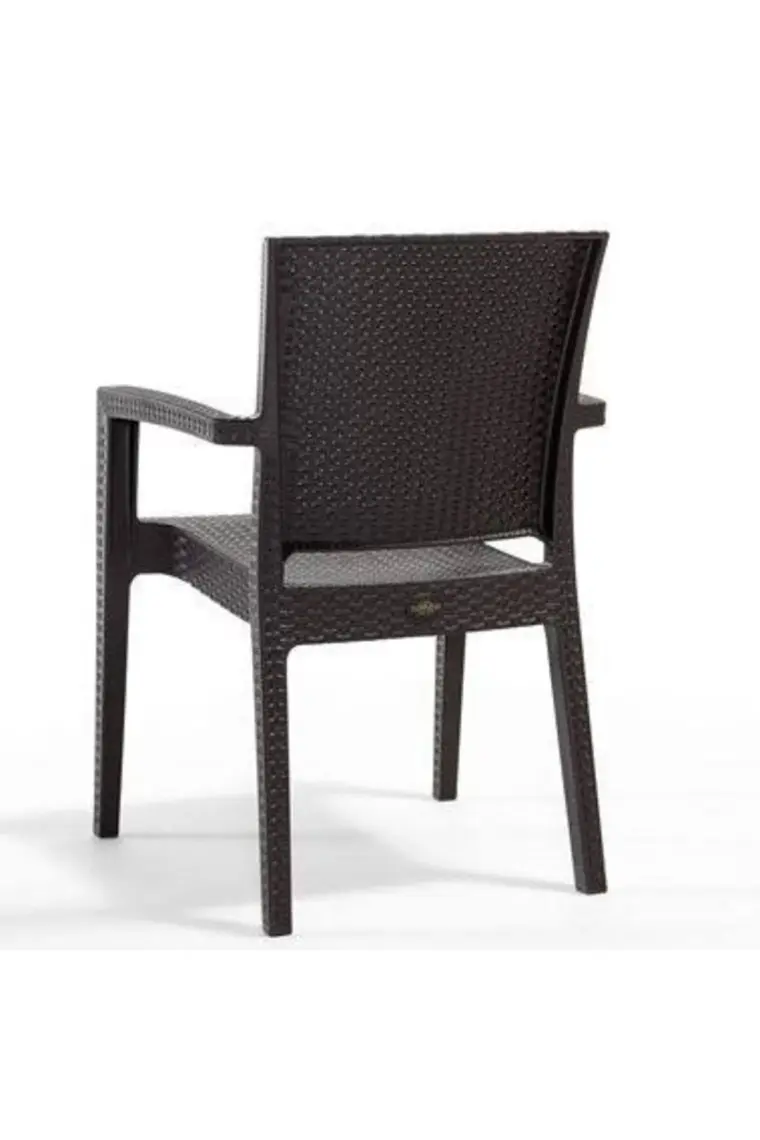 Nar Sokağı Rattan Kahve Masa Takımı 90*150 Camlı Masa 6 Adet Zeugma Rattan Koltuk