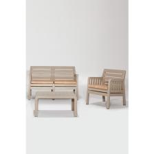 Mobetto Lara / 2 1 S Bahçe Takımı Balkon - Bahçe - Teras Mobilyası / Cappucino