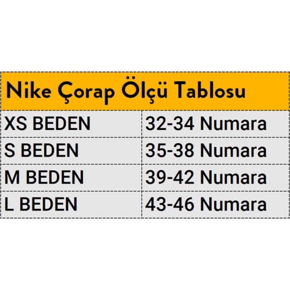 Nike SX7664-010 Everyday Cushioned 3 Lü Çorap Seti