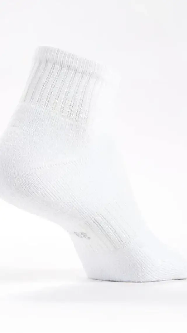 Decathlon Artengo Spor Çorabı - Orta Boy Konçlu - 3 Çift - Siyah - RS500 Mid