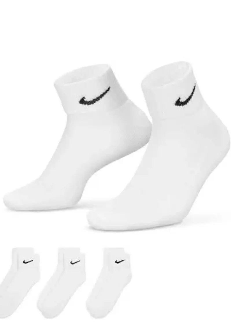 Nike Sx4926-101 3 Lü Çorap Seti Beyaz