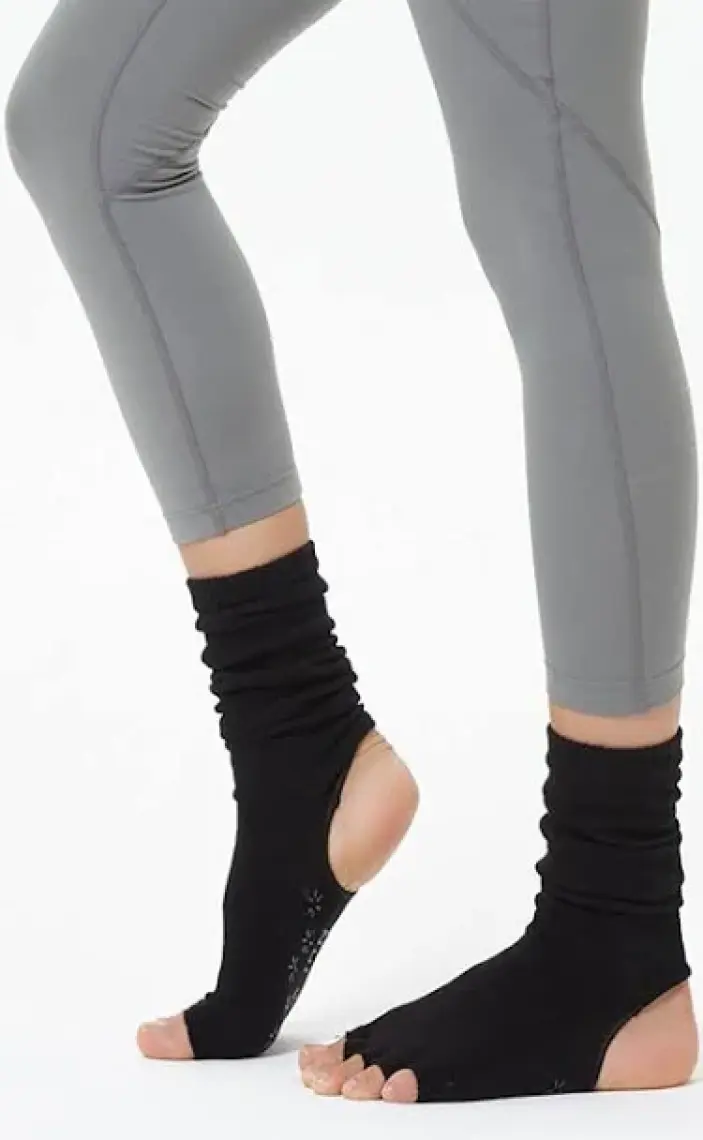 Siyah Bilekli Yoga & Pilates Çorabı
