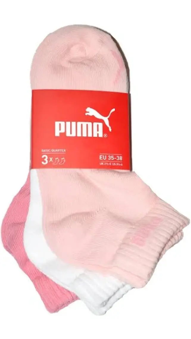 Puma Quarter-V 3P Unisex 3'lü Çorap 88749802
