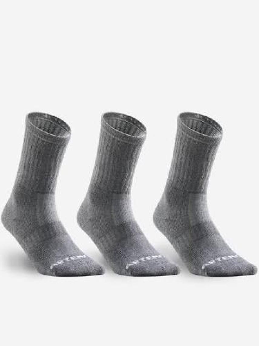 Decathlon Artengo Uzun Boy Konçlu Tenis Çorabı - 3'Lü Paket - Siyah - Rs 500