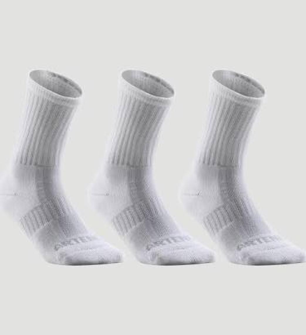 Decathlon Artengo Uzun Boy Konçlu Tenis Çorabı - 3'Lü Paket - Siyah - Rs 500