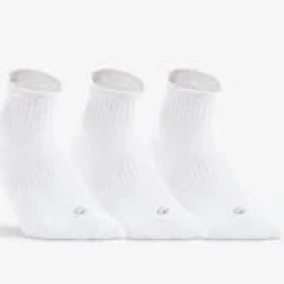 Decathlon Artengo Tenis Çorabı - Orta Boy Konç - Unisex - 3 Çift - Beyaz - Rs 500