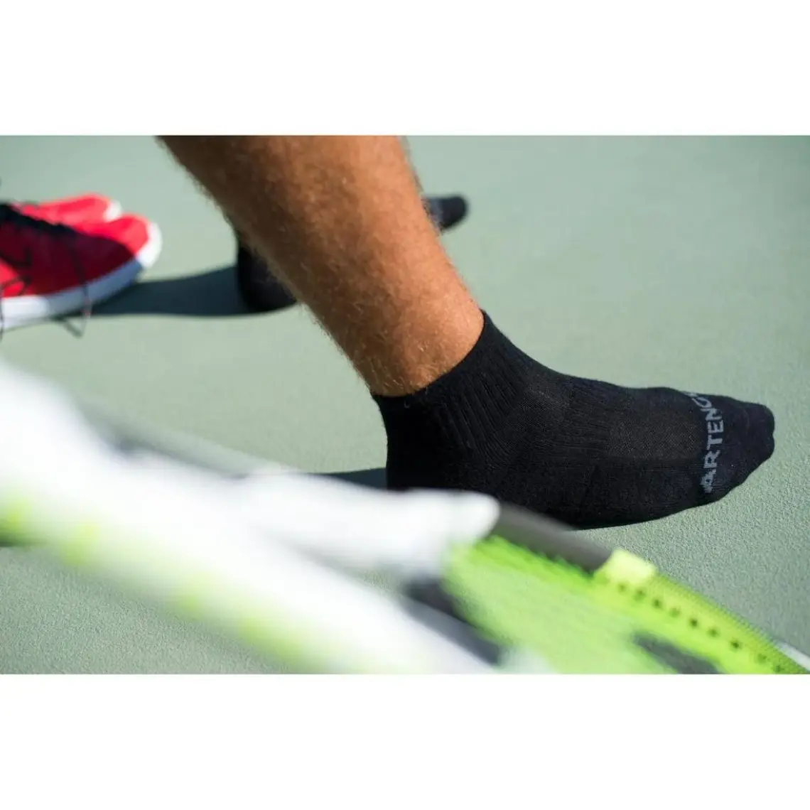 Decathlon Artengo Tenis Çorabı - Orta Boy Konç - Unisex - 3 Çift - Beyaz - Rs 500