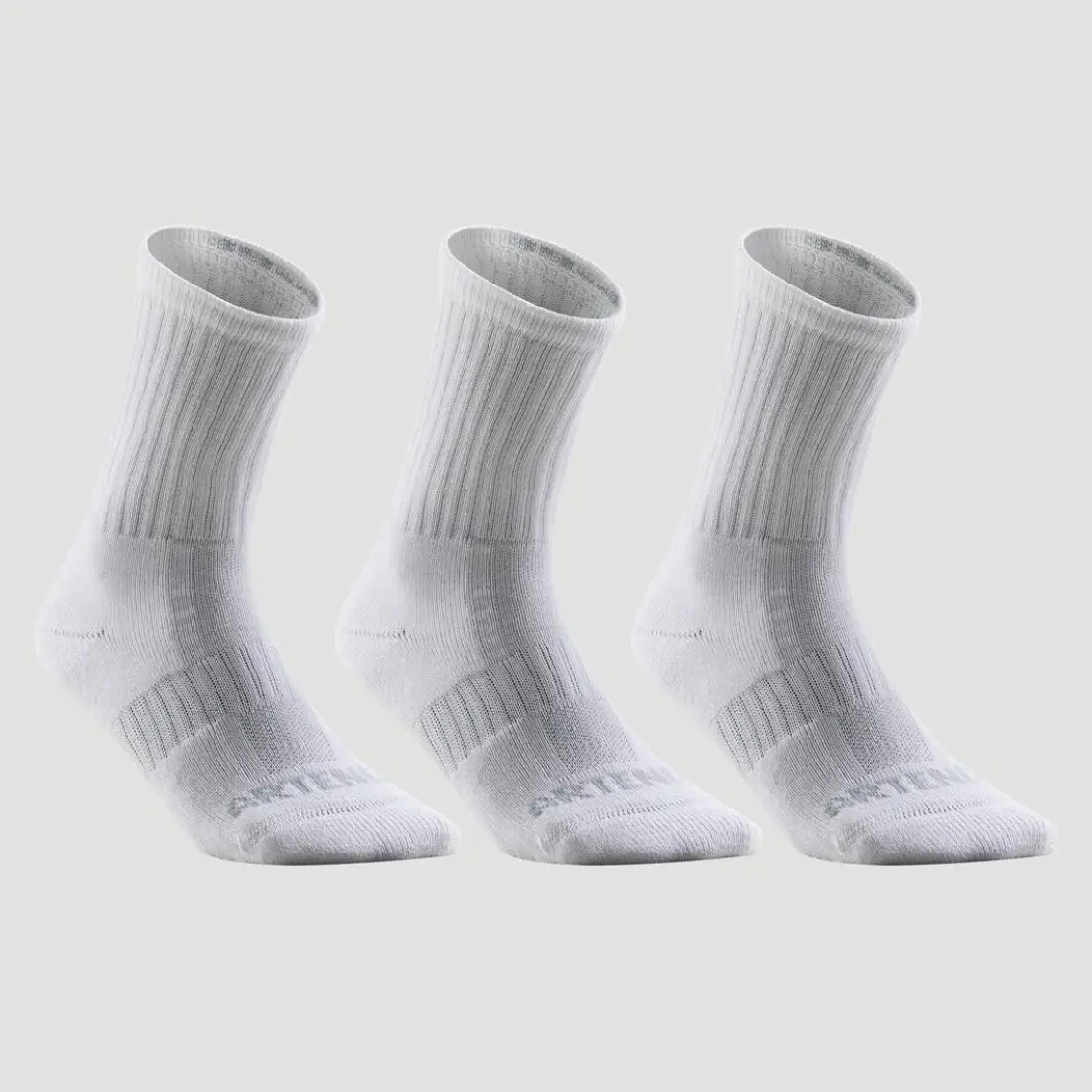 Decathlon Artengo Tenis Çorabı - Orta Boy Konçlu - 3'Lü Paket - Gri - Rs 500