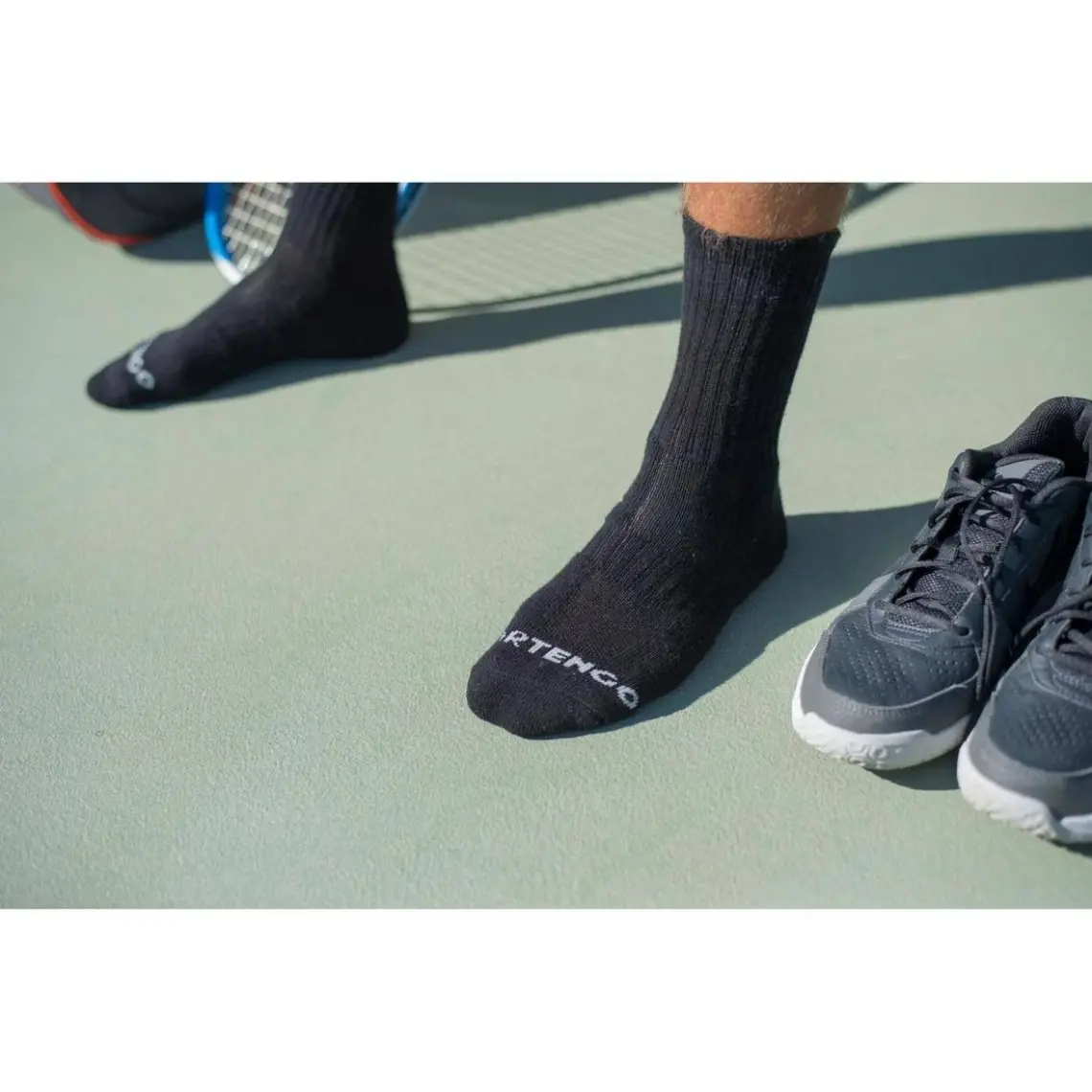 Decathlon Artengo Tenis Çorabı - Orta Boy Konçlu - 3'Lü Paket - Gri - Rs 500