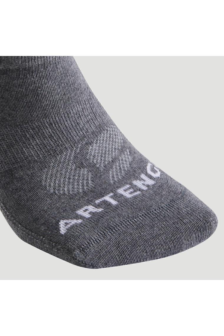 Artengo Tenis Çorabı - Kısa Konç - Unisex - 3 Çift - Gri - Rs 160