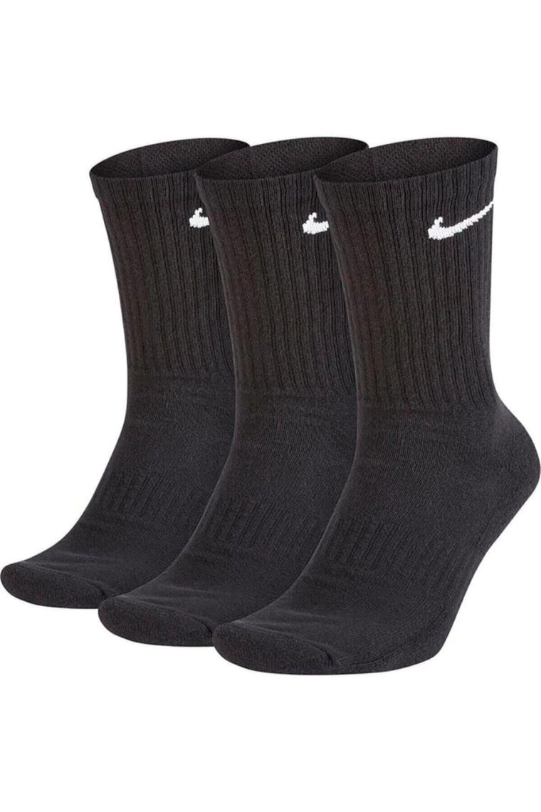 Unisex Siyah Everyday Cush No-Show Çorap Seti 3'lü SX7676-010