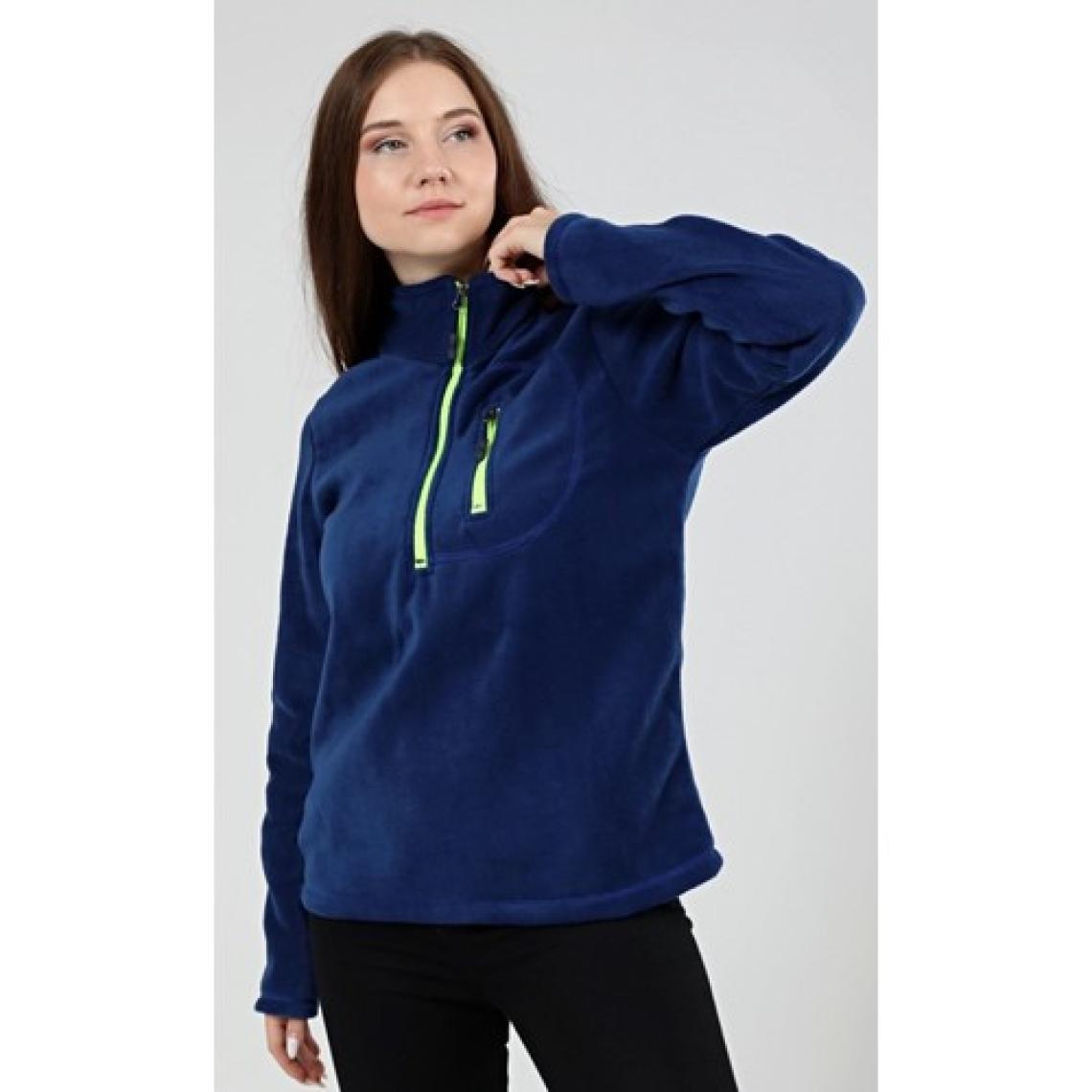 Genıus Store Kadın Polar Yarım Fermuarlı Outdoor Cepli Polar