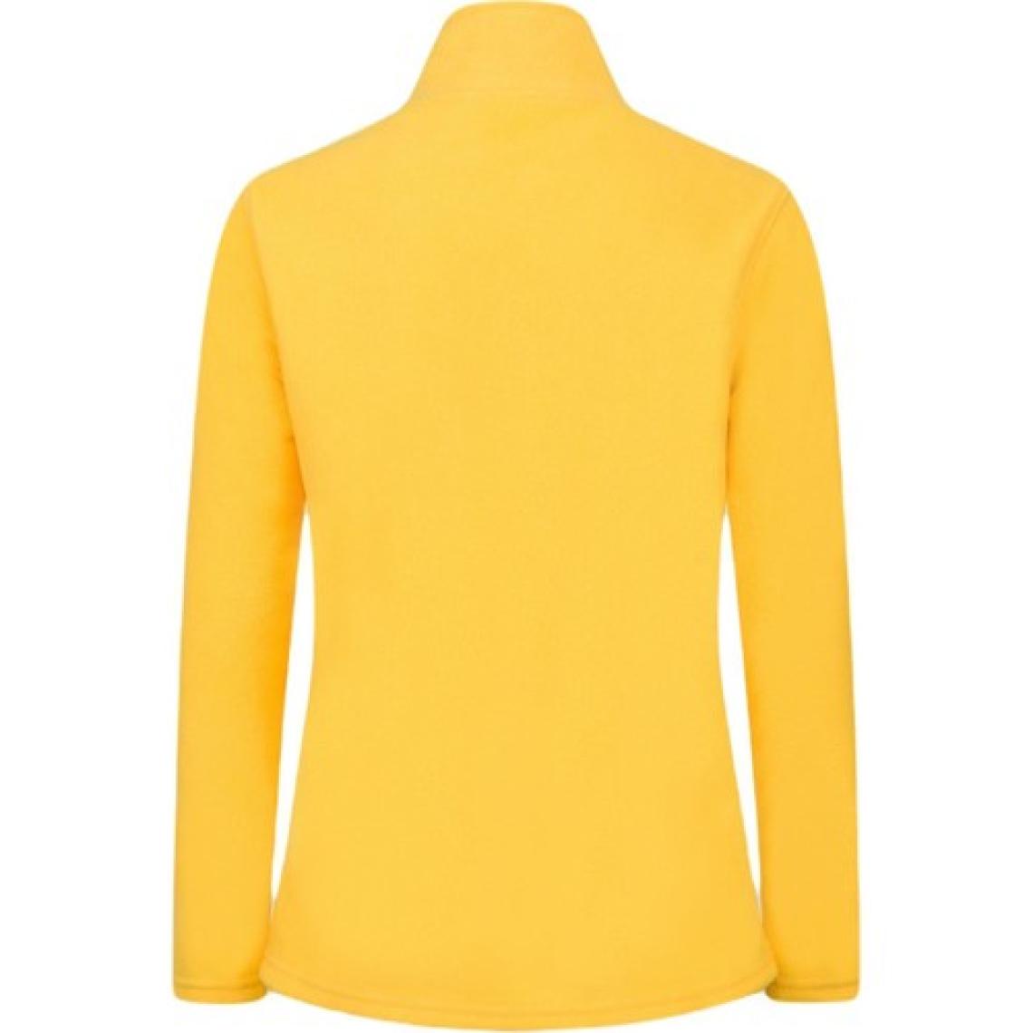 2AS Peridot Tam Fermuarlı Kadın Polar Sweatshirt Sarı
