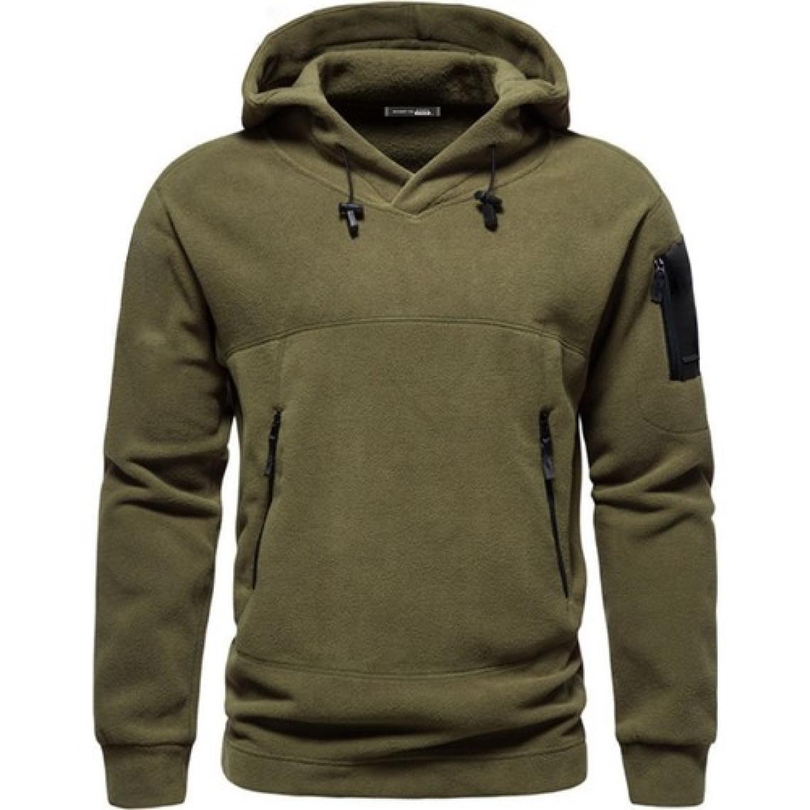 Ghassy Co. Ghassy Co. Erkek Military Sport Warm Outdoor Kapüşonlu Polar Ceket