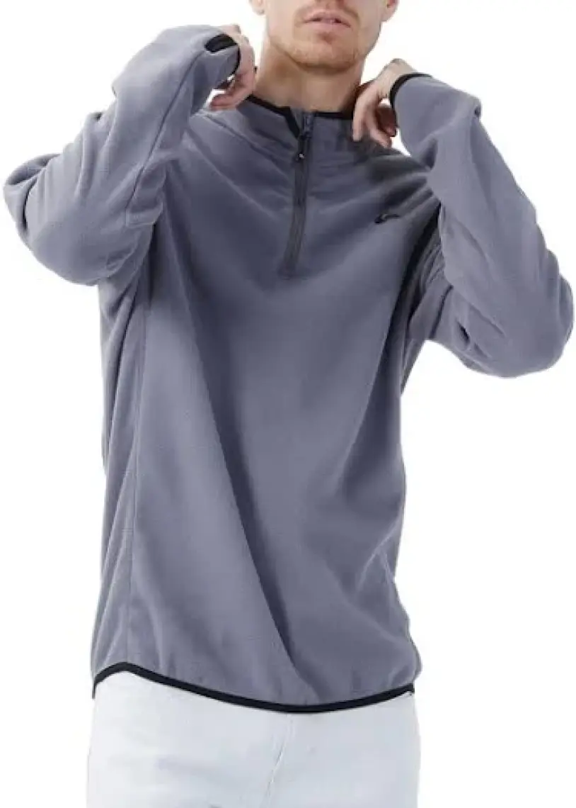 Quiksilver Mission Halfzip Erkek Gri Polar