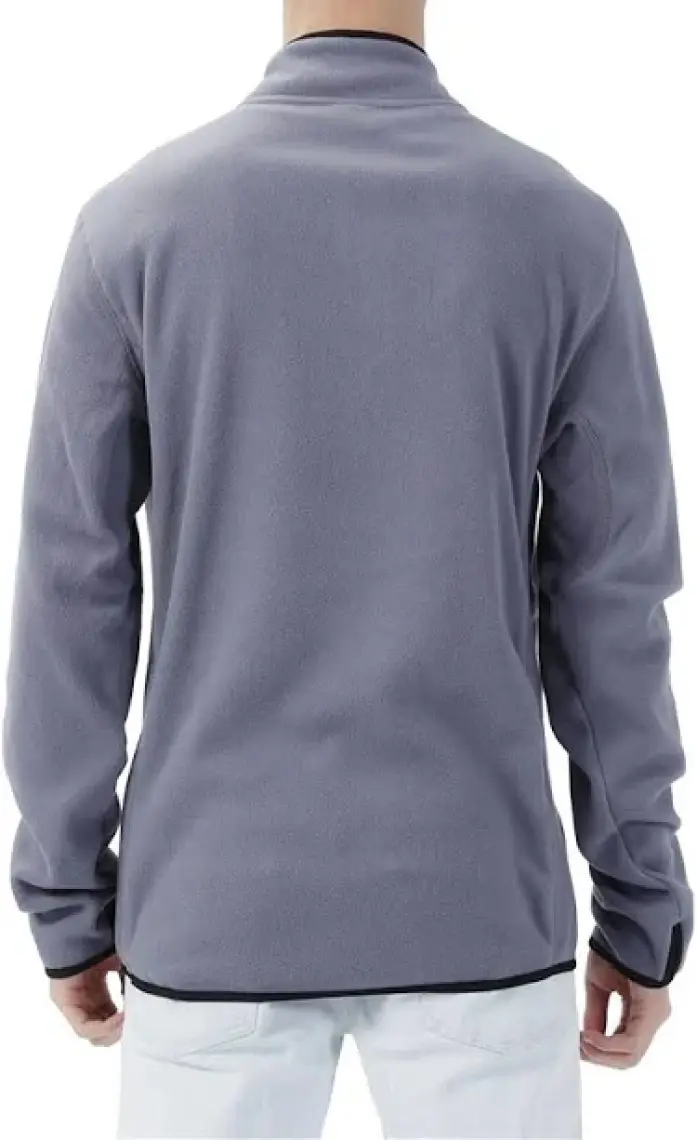 Quiksilver Mission Halfzip Erkek Gri Polar