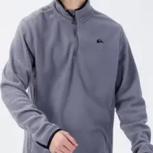 Quiksilver Mission Halfzip Erkek Gri Polar