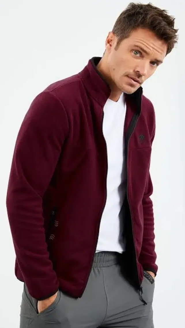 Tommy Life Tommy Life   Petrol Erkek Yazı Nakışlı Dik Yaka Fermuarlı Standart Kalıp Sweatshirt Polar - 87992
