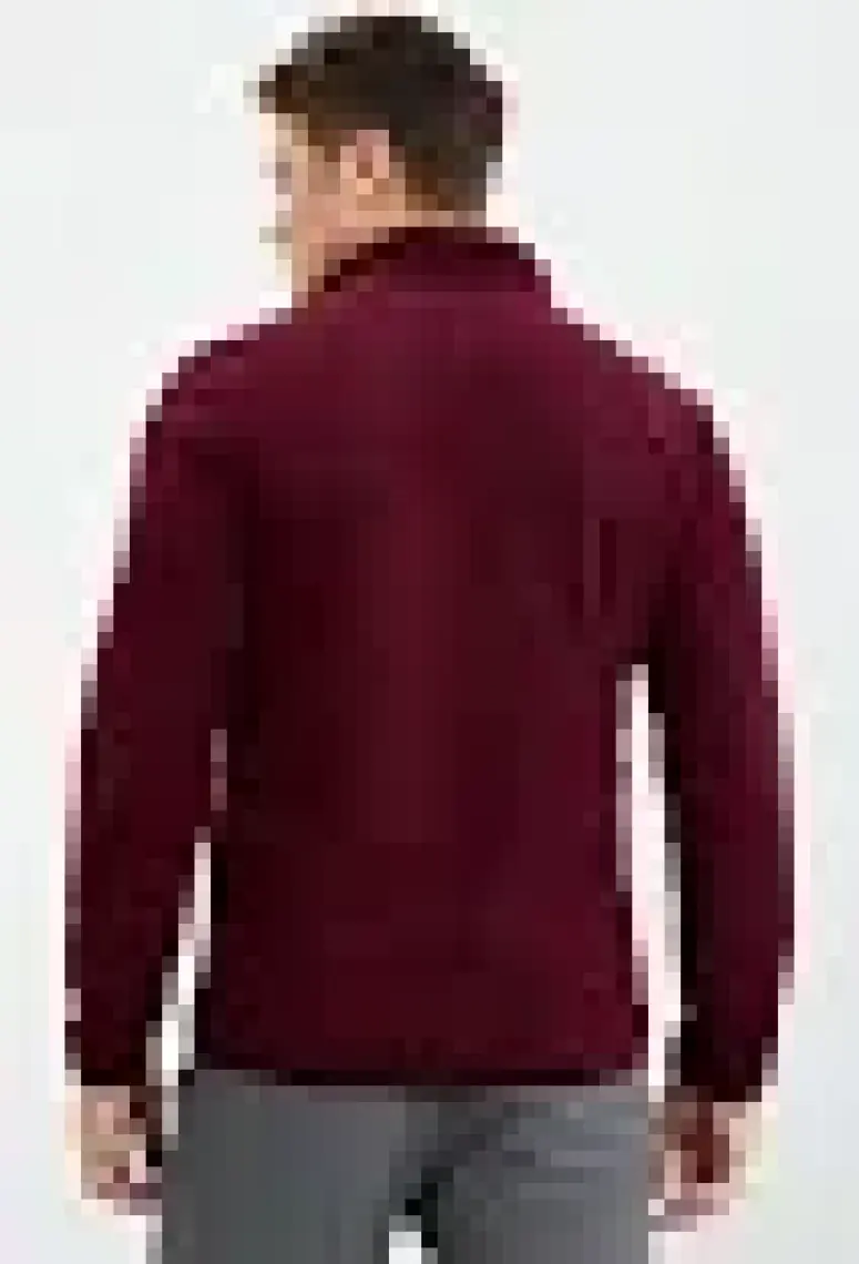 Tommy Life Zümrüt Yazı Nakışlı Dik Yaka Fermuarlı Standart Kalıp Erkek Sweatshirt Polar - 87992