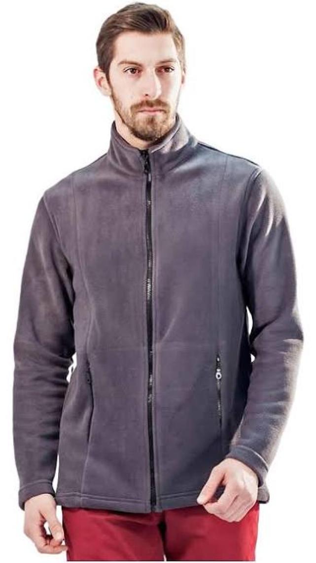 Şensel, Erkek Polar Mont, Koyu Gri -99E432- Fermuarlı, Cepli