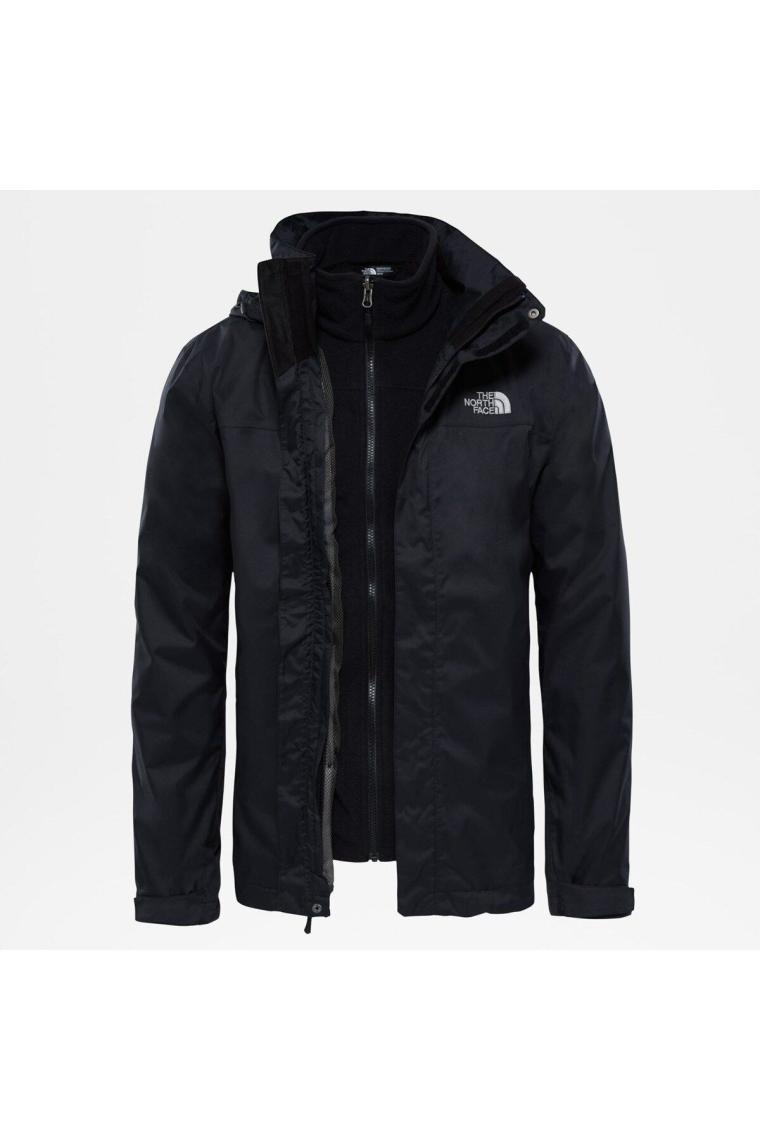 The North Face Evolve II Triclimate NF00CG55JK31 Siyah Erkek Su Geçirmez Mont